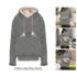 Women’s Thumb Holes Hoodies Tops Jumper Split Casual Baggy Sweatshirts PLUS SIZE