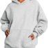 Sherpa Hoodies with Kangaroo Pouch Funny Sweatshirts with Cat Pocket Dog Carrier