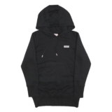 HENLEYS Womens Black Pullover Hoodie M Cotton Blend Casual Sweatshirt
