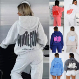Ladies Black Fox Boutique Hoodies Casual Baggy Hooded Sweatshirts Tops Size 8-20