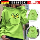 Grinch’s Hoodies Women Ladies Christmas Sweatshirt Hooded Jumper Pullover Top