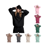 Women’s Cotton Blend Hoodie Top, Long Sleeve Sweatshirts Autumn Winter Comfort
