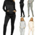 Women Fleece Hoodies Autumn Winter Sweatshirt Pullovers Warm Padded Coat