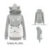 Women Streetwear Striped Long Sleeve Hoodies Comfortable Pullover Tops