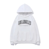 Womens Long Sleeve Printed Hoodie for Sports and Casual Polyester Sweatshirt