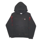 CHAMPION Hoodie Spellout Jumper Sweatshirt Womens M