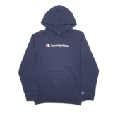 CHAMPION Hoodie Spellout Jumper Sweatshirt Womens S