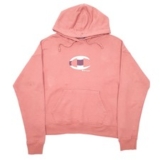 CHAMPION Hoodie Cotton Blend Jumper Sweatshirt Womens S