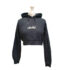 Korean Style White Women Long Sleeve Crop Top Hoodie Pullover Sweatshirt