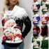 Womens Ruched Sleeve Oversized Hooded With Ribbon Ladies Sweatshirt Jumper Top