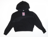 Puma Womens Black XS Pullover Hoodie Sweatshirt Hooded Logo