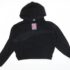 Sleeve Hoodie Top Oversized ladies womens  Fleeced Sweatshirt Ruched Long