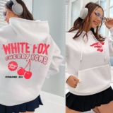 Girls Cherry⭐Fox ⭐Women Boutique Winter Hoodies Casual Sweatshirts TOP PLUS SIZE