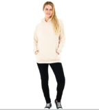 Sleepdown Womens Ladies Teddy Fleece Hoodie Sweatshirt Pullover – Large