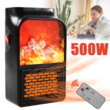 500W Electric Space Heater Low Energy Ceramic Fast Heating Fan Heater Portable
