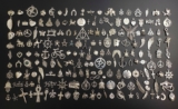 40 Pcs Mixed Tibetan Silver Charms Pendant for Jewellery Making Crafts UK