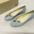 Clarks Girl’s Dance Silver Bow Leather Ballet Flat Size 2 EU  34 Light Pink