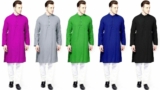 Traditional Wear Men’s 100% Cotton Kurta Wedding Ready Made Handmade Kurta