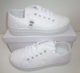 Ladies Womens Shoes Plimsolls Gym Trainers Floral Lace Up Pumps New UK Sizes 3-8