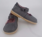 Vertbaudet Grey Mary Jane Shoes UK 7 EU 24 CH02 61 SALEs