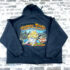 OCEAN BEACH Womens Navy Blue San Francisco California Hoodie S Cotton Casual