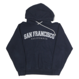 OCEAN BEACH Womens Navy Blue San Francisco California Hoodie S Cotton Casual