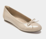 UK 4 Flat Women Doll Shoes Rockport Reagan Claires Bow Beige Size EU 37 US 6½