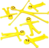 1-200 Stretchy Men Yellow Smile Faces Kids Birthday Party Bag Fillers Xmas Gift