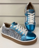 Petasil Annie Girls Casual Leather Sneakers in Blue Cosmos ( New Season)