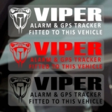 5 x Stickers VIPER Alarm and GPS Tracking Signs Device Fitted Vehicle Security