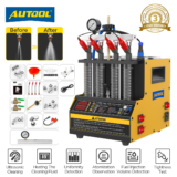 AUTOOL CT160 Fuel Injector Cleaner Tester Ultrasonic Heating Cleaner Machine UK