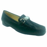 HB Shoes Ladies Size 3 Black Leather Moccasins Loafers Casual Flat Low