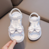 Girls Summer Toddlers Kids Party Princess Beach Shoes Flat Sandals Bowknot Size
