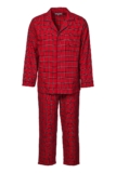 Men’s Flannel Pyjamas 100% Cotton Red Tartan Irish Sleepwear Christmas Gift