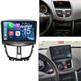 2+64GB Android 15.0 Apple Carplay Car Stereo Radio For Peugeot 207 2006-2015 GPS