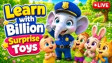 🔴 Learn with Billion Surprise Toys | Sheriff Billy Teaches Good Manners for Kids