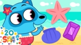 Shapes I See At The Beach 🏖️ | Oval, Star, Rectangle | Super Simple Songs