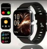 Smart Watch Wireless 5.0 Android,Iphone Compatible Music Pic,Vid 1.8FTCHD Black