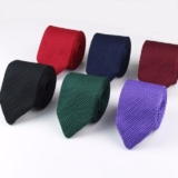 Handmade Men’s Highest Quality Knitted POINTED END Tie Wedding Formal Casual UK