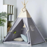 Large Children Indian Tent Canvas Teepee Wigwam Indoor/Outdoor.Kids Play House-