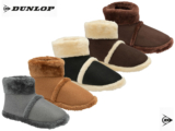 Mens Boot Slippers Dunlop Warm Soft Faux Fur Lining Outdoor Sole House Shoes