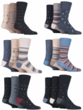 SockShop Gentle Grip Mens 6 Pairs Cotton Non Elastic Top Diabetic Socks UK 6-11