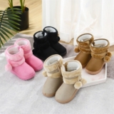 Girls Kids Ankle Warm Snow Boots Fur Lined Comfort School Shoes Winter UK 2023
