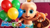 Johny Johny Yes Papa + Peek a Boo | Learn Colors with Balloons and Balls – Kids Songs