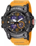 SMAEL Mens Sports Watch Waterproof Quartz Analog Digital Military Wrist Watches