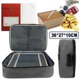 Documents Storage Bag Travel Briefcase Organizer Lock Office File Password Box