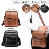 Men’s Leather Cross Body Messenger Bag Shoulder Handbag Travel Work Business Bag