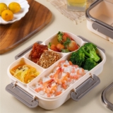 1.9L Bento Lunch Box for Kids Adults 4 Compartment Leak-Proof Lunch Box with UK