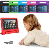 Kid EVA Foam Stand Case Cover For Amazon Kindle Fire 7 /HD 8/Plus/12th 2024 +Pen