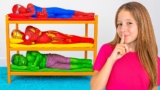 Nastya and Super heroes escape story